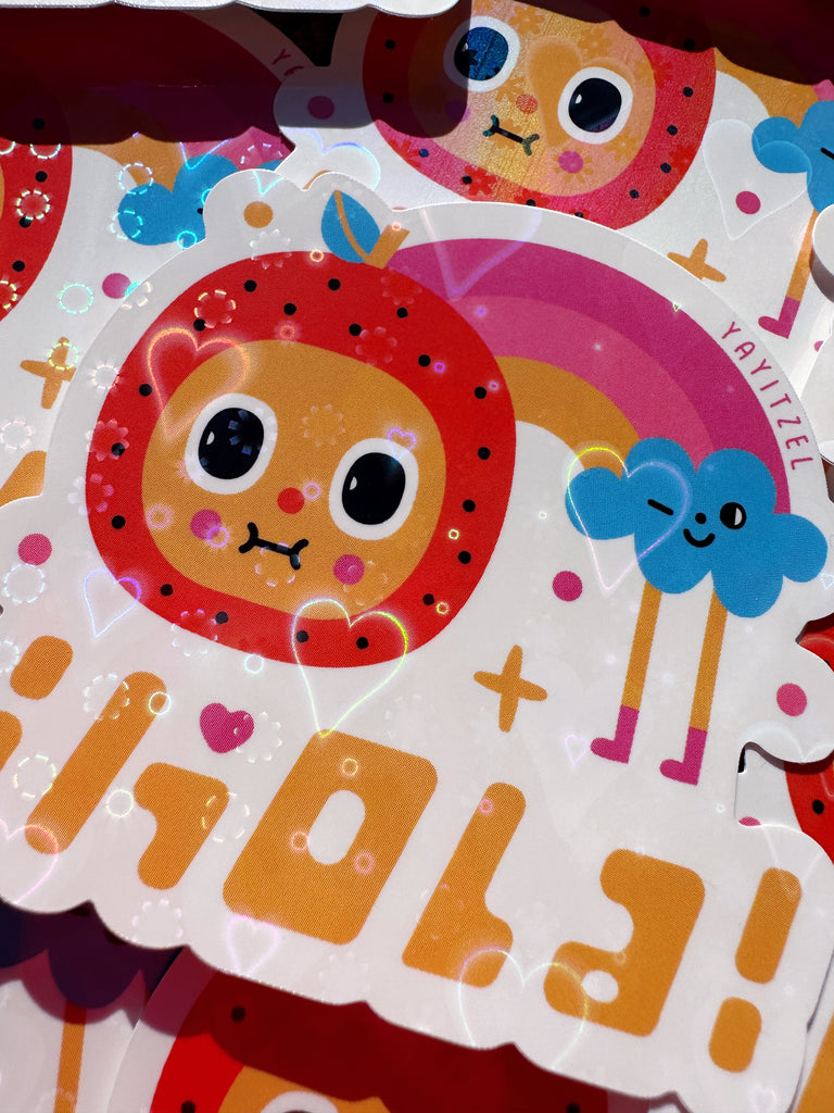 Holla Sticker Hola Holographic Sticker – YAYLANDIA
