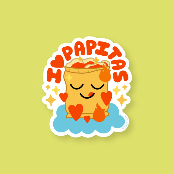 Papitas Holographic Sticker