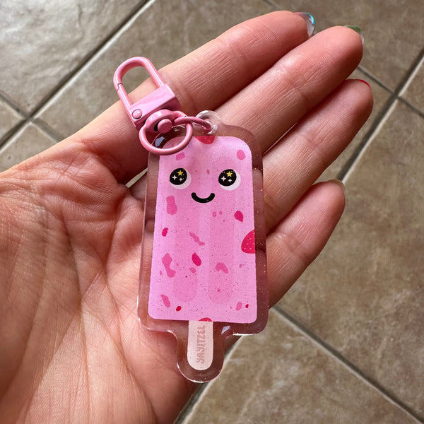 Paleta de Fresita Keychain