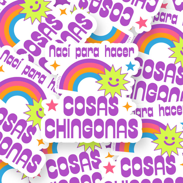 Chingona Holo Sticker