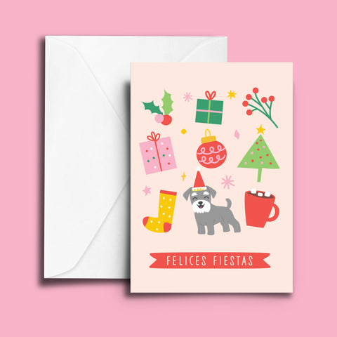 Felices Fiestas Kika Greeting Card