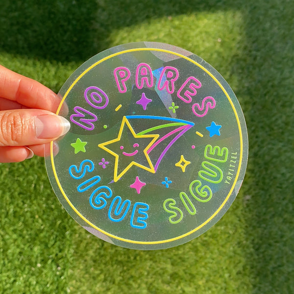 No Pares Suncatcher Decal