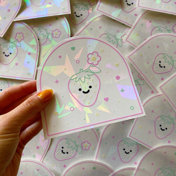 Fresita Suncatcher Decal
