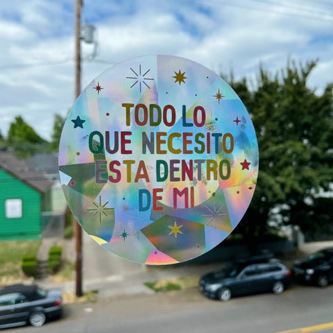 All I Need Suncatcher Decal