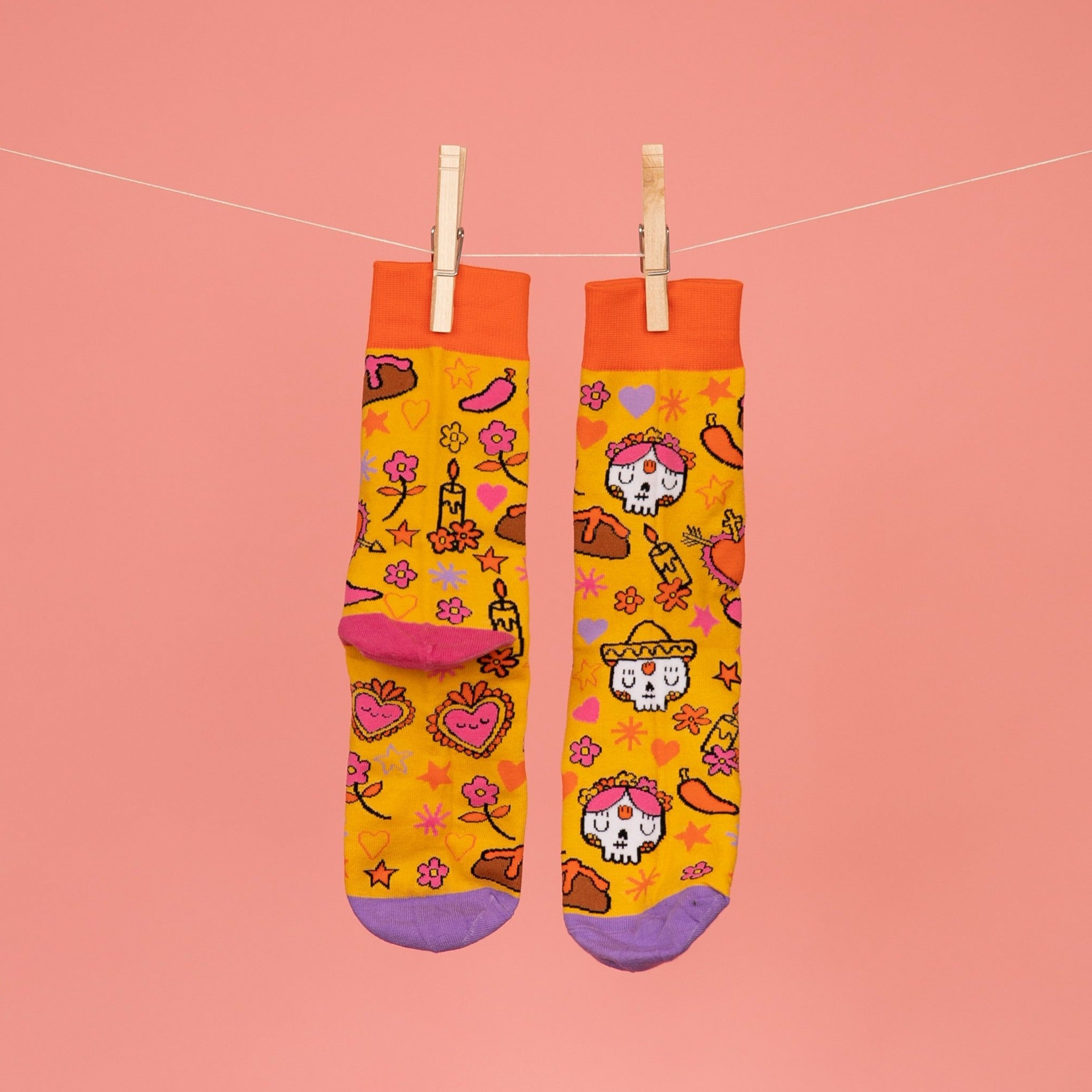 Día De Muertos Socks