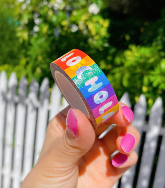 Hola Hello Silver Foil Washi Tape